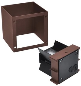 Brilagi - Applique da esterno CUBE LED/6W/230V marrone IP54