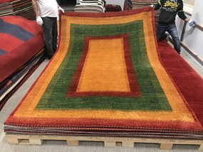 Gashguli Tappeto persiano 280x200 Giallo (Iran) Annodato A Mano