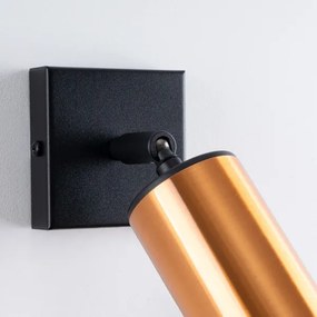 Sollux SL.1374 - Faretto da parete WINX 1xGU10/10W/230V nero/rame