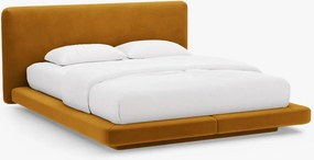 Letto imbottito Linea in velluto Magic Velvet - 180x200 cm