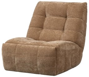 Poltrona da relax marrone chiaro reclinabile con rivestimento in velluto a coste Hein – WOOOD