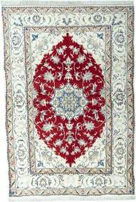 Nain Tappeto 190 x 130 Rosso (Iran) Annodato A Mano