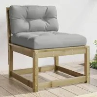 Divano da Giardino con Cuscini Legno Impregnato Pino 844693