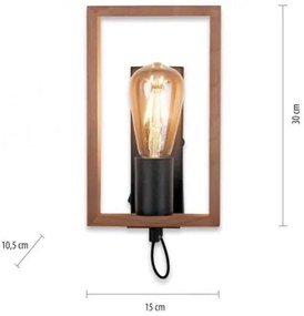 Leuchten Direkt 15654-18 - Applique FRANKY 1xE27/60W/230V