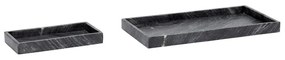 Set di 2 vassoi in marmo nero Nena - Hübsch