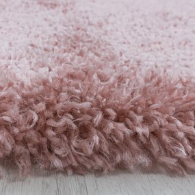 Tappeto rotondo rosa ø 160 cm Fluffy - Ayyildiz Carpets