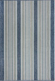 Tappeto a tessitura piatta da interno-esterno Roma Stripe