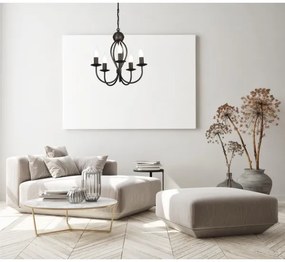 Lampadario a sospensione con catena ARTHUR 5xE14/40W/230V