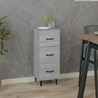 Credenza Grigio Sonoma 34,5x34x90 cm in Legno Multistrato 817412