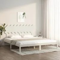 Giroletto Bianco 180x200 cm 6FT Super King in Legno Massello cod mxl 54766