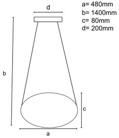 Lampadario a sospensione con filo LED dimmerabile LED/65W/230V 3000-6500K grigio + telecomando