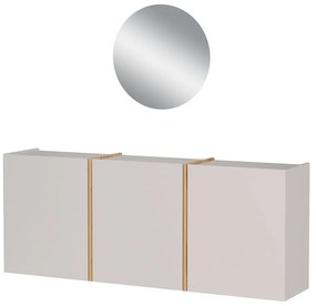 Set di mobili da ingresso color crema 138x200x27 cm Libbiano – Germania