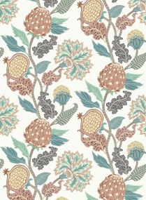 Osborne & Little Tapete Cynara - Chestnut/ Eucalyptus
