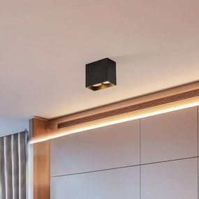 Faretto Gap in forma angolare, 2 luci nero Nowodvorski Lighting, dimmerabile, Nero, Soggiorno / Sala da pranzo, Alluminio, Moderno, Faretto