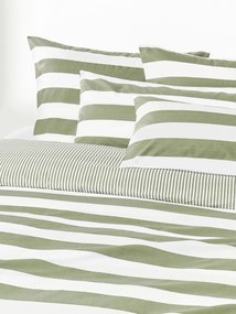 Copripiumino reversibile in cotone a righe Lorena