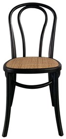 PACK 4 SEDIE FOLIE NERE IN RATTAN