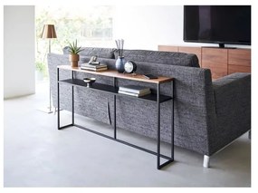 Tavolo consolle nero/in marrone scuro con effetto frassino 20,5x126 cm Tower - YAMAZAKI
