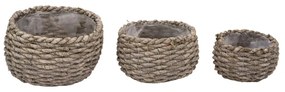 Coprivaso in paglia in set da 3 pezzi ø 26 cm - Ego Dekor