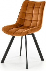 Sedia K332 velluto cannella