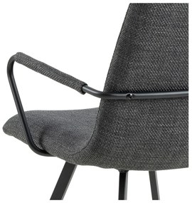 Sedie da pranzo grigio scuro in set di 2 Selina - Actona