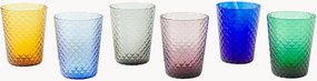 Set di 6 bicchieri in vetro soffiato Isolano