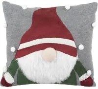 Cuscino divano natalizio 40x40 cm Gnomo rosso