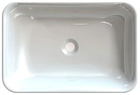 Sapho - Lavabo da incasso ASOFFI 55x37 cm marmo/bianco