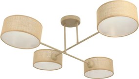Brilagi - Plafoniera VIRGO 4xE14/40W/230V beige/oro