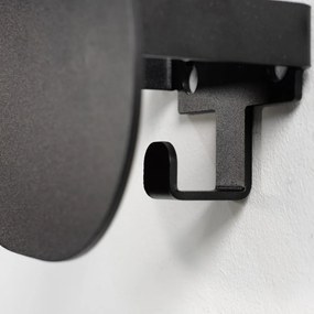 Attaccapanni da parete nero in metallo 15 cm Mani – Spinder Design