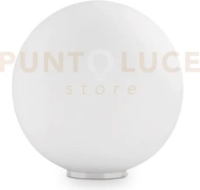 Mapa lampada da tavolo sfera bianca acidata 1 luce attacco e27 h.42cm