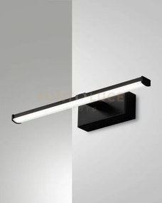 Nala applique nero l. 30cm a led 3000k - 6w - 700 lm ip44
