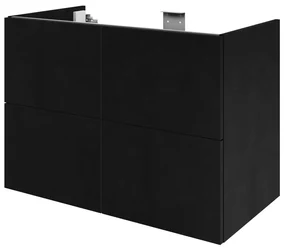 Mobile da bagno sotto lavabo SENSEA Neo lucido L 90 x H 64 x P 48 cm 4 cassetti, lavabo non incluso