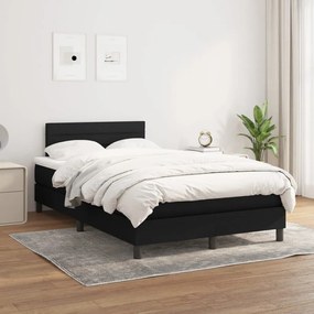Giroletto A Molle Con Materasso Nero 120x200 Cm İn Tessuto /