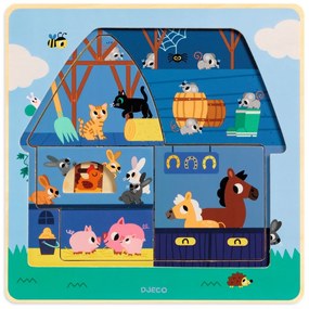 Gioco di incastro su tre livelli - In fattoria