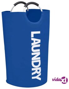 vidaXL Portabiancheria 2 pz Blu