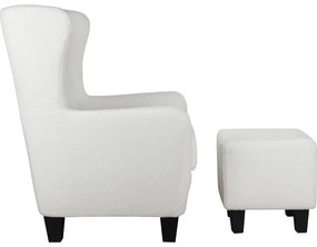 Poltrona in velluto bianco Zhili - Støraa