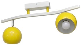 Faretto MORRIS 2xE27/15W/230V giallo