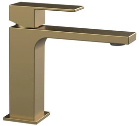 Sapho - Miscelatore per lavabo CUBEMIX 15 cm, finitura oro opaco