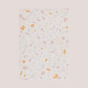 Tovaglietta individuale plastificata Egan Terrazzo bianco - Sklum
