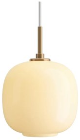 Louis Poulsen - VL45 Radiohus Lampada a Sospensione Ø175 Brass/Glossy Pale Yellow Louis Poulse