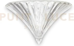 Santa applique in vetro 1 luce attacco e14 trasparente 38,5cm