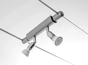 FOCUS sorgente 2 faretti Jaris cromo lampadine escluse