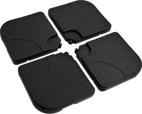Base per Ombrellone da Giardino 60 Kg a Croce in Plastica 50x50x7.5 cm...