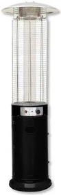 Stufa a Fiamma Circolare a Gas con Base Nera – Altezza 180 cm