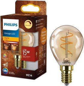 Lampadina LED dimmerabile VINTAGE Philips P45 E14/2,7W/230V 1800K