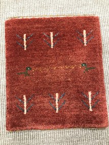 Gabbeh Tappeto persiano 40 x 40 Rosso (Iran) Annodato A Mano