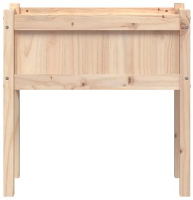 Fioriera da Giardino con Gambe 70x31x70 cm Legno Massello Pino