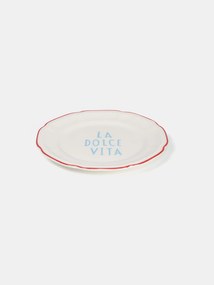 Sinsay - Piatto con scritta La Dolce Vita - verde pallido