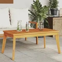 Tavolo da Pranzo da Giardino 100x55x45 cm Legno Massello Acacia 366383