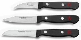 Wüsthof GOURMET set 3 coltelli da cucina per verdure, nero